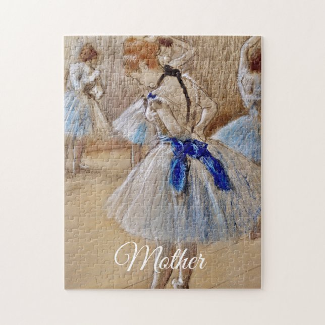 Quebra-cabeça Degas Dançarina Com Laço Azul (Vertical)