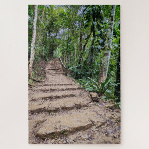 Quebra-cabeça Degraus de Pedra Entre o Verde