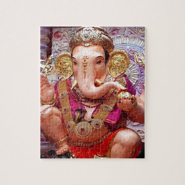 Quebra-cabeça Deidade Hindu do elefante asiático de Ganesh (Vertical)