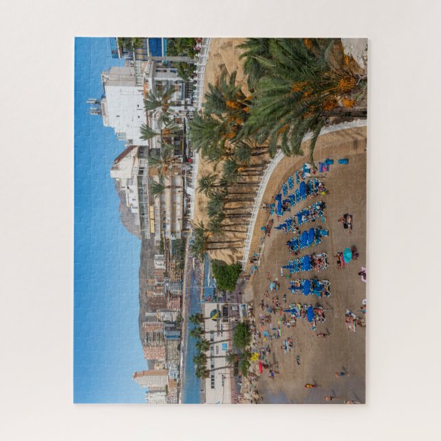 Quebra-cabeça Del Malpas Beach, Benidorm, Costa Blanca, Espanha (Vertical)