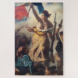 Quebra-cabeça Delacroix - A Liberdade Liderando o Povo Close-up