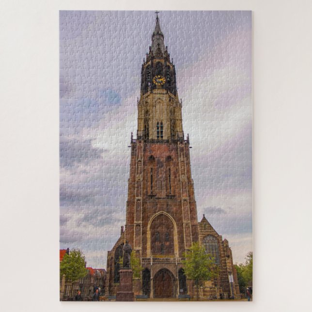 Quebra-cabeça Delft New Church, Países Baixos (Vertical)