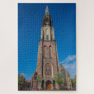 Quebra-cabeça Delft, nova igreja, países baixos