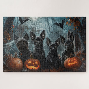 Quebra-cabeça Delícia Canina de Halloween do Affenpinscher