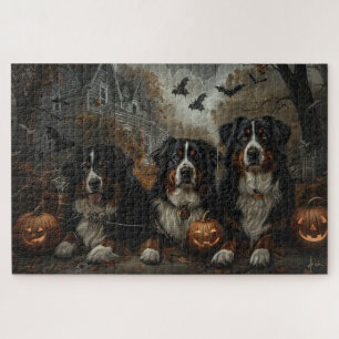 Quebra-cabeça Delícia Canina Noturna de Halloween do Cão de Mont