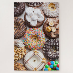 Quebra-cabeça Deliciosa Comida de Tratamentos de Rosquinhas Suav