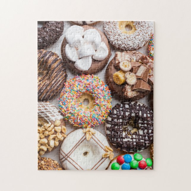 Quebra-cabeça Deliciosa Comida de Tratamentos de Rosquinhas Suav (Vertical)