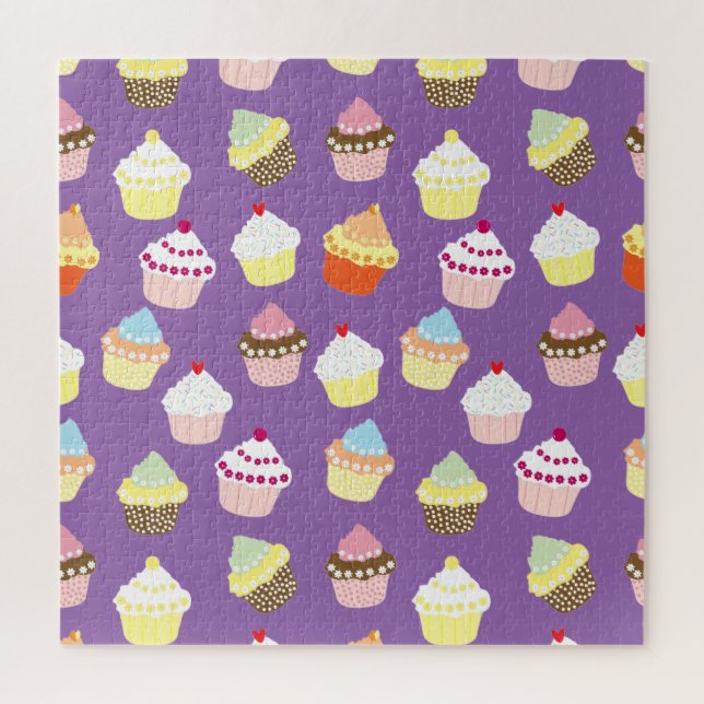 Quebra-cabeça Deliciosos Cupcakes de aniversário decorados (Vertical)