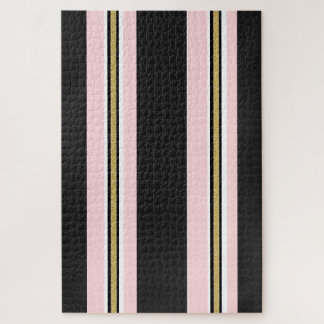 Quebra-cabeça Deliciosos Puzzles Rosa Branco Dourado Preto