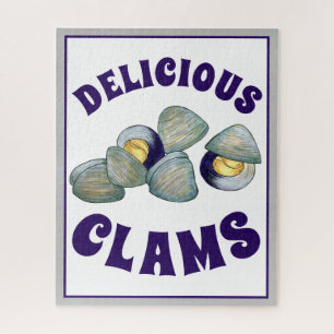 Quebra-cabeça Delicious New England RI Steamed Clams Clambake