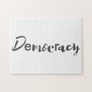 Quebra-cabeça Democracia design criativa, legal, moderna e diver