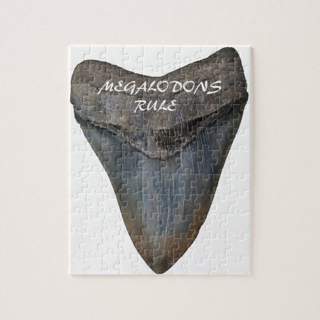 Quebra-cabeça Dente do tubarão de Megalodon (Vertical)