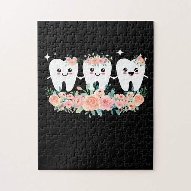 Quebra-cabeça Dentista Dental Assistant Dente Dente Higienista O (Vertical)