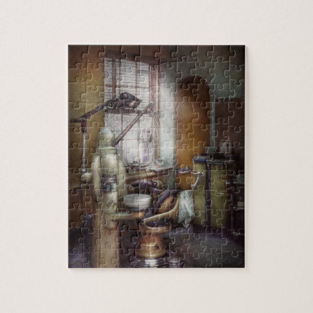 Quebra-cabeça Dentista - escritório dental cerca dos anos 40 (Vertical)