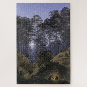Quebra-cabeça Dentro da Floresta à Lua - Friedrich