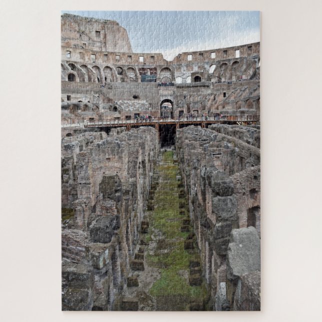 Quebra-cabeça Dentro do Coliseu - Roma - 20x30 - 1014 pc (Vertical)