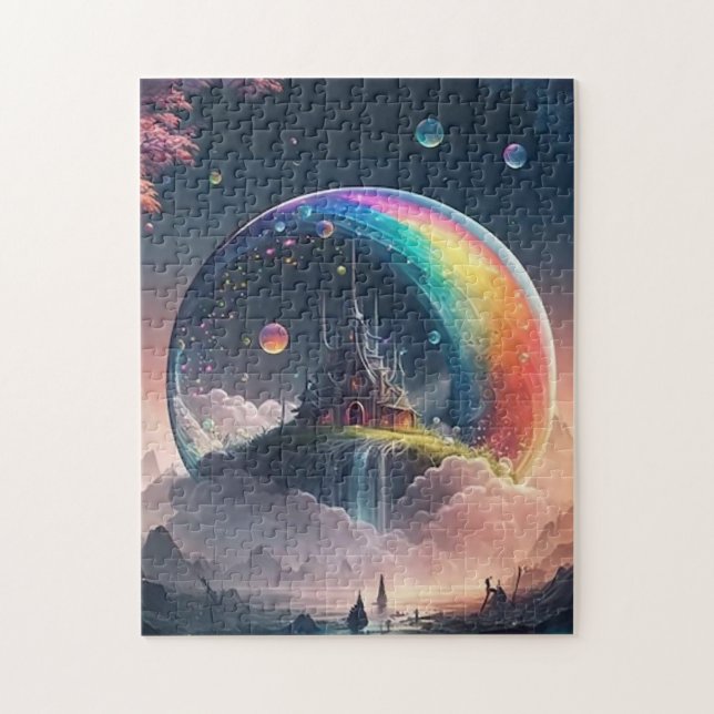 Quebra-cabeça Dentro do globo (Vertical)