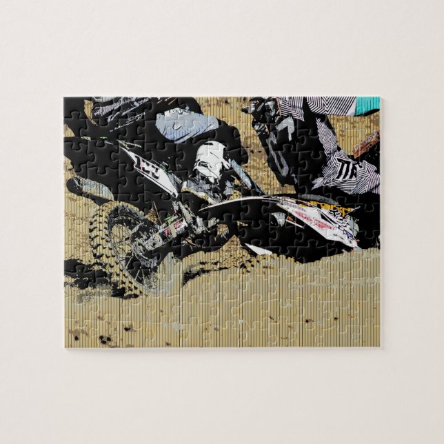 Quebra-cabeça Dentro Mover - Campos De Bicicleta De Sujeira (Horizontal)