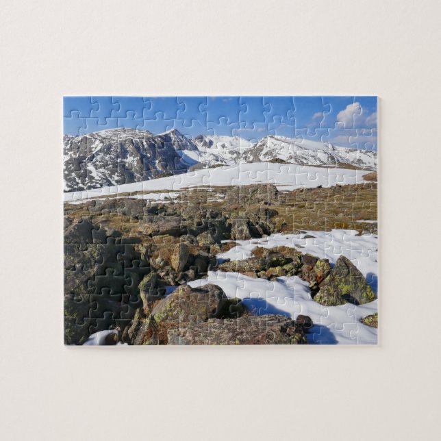 Quebra-cabeça Derretimento de Neve nas Montanhas Rochosas (Horizontal)