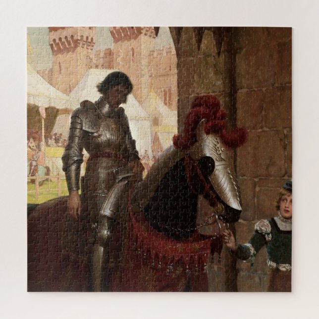 Quebra-cabeça “Derrotado” por Edmund Blair Leighton (Vertical)