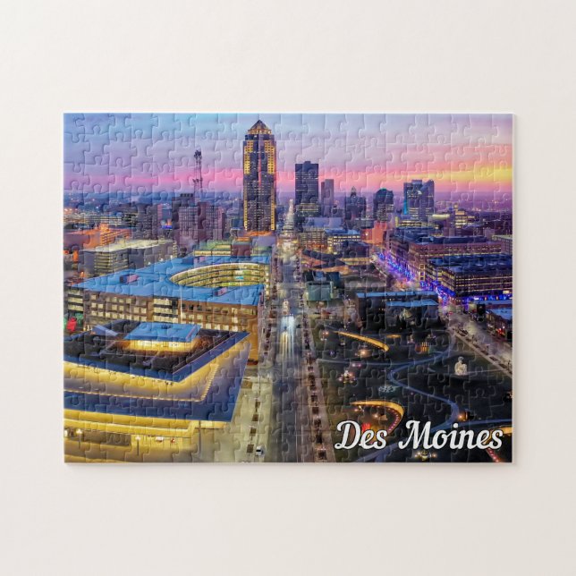 Quebra-cabeça Des Moines, Iowa, Estados Unidos (Horizontal)