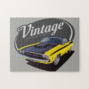 Quebra-cabeça Desafiador americano do músculo do vintage