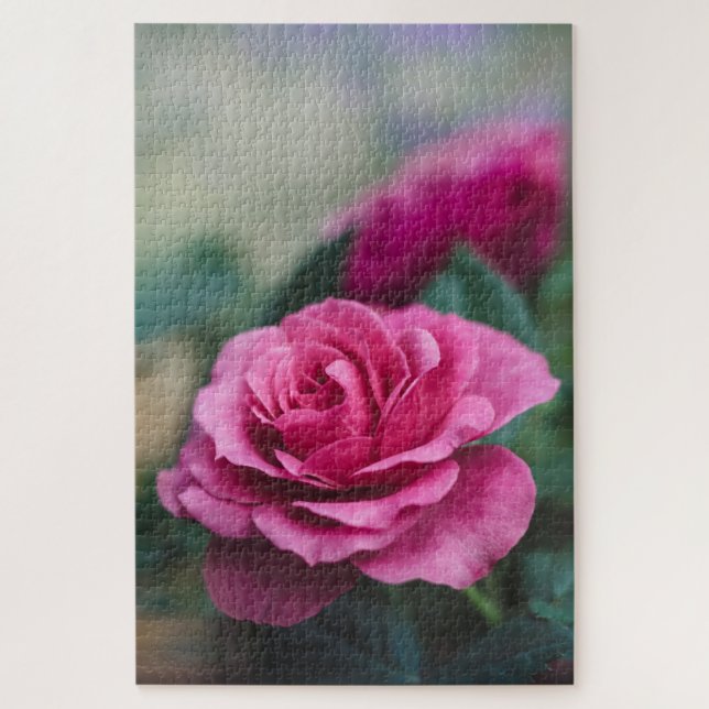 Quebra-cabeça Desafiando Rosas Rosa (Vertical)
