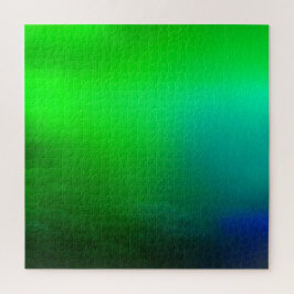 Quebra-cabeça Desafio Azul e Verde de Gradiente