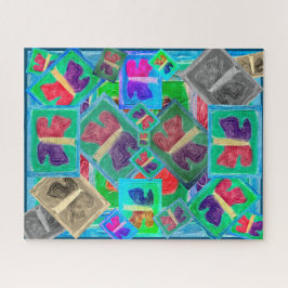 Quebra-cabeça Desafio Colorido da Borboleta |