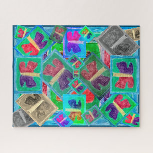 Quebra-cabeça Desafio Colorido da Borboleta