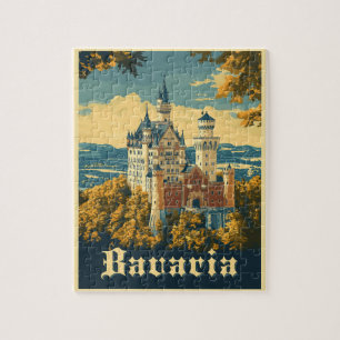 Quebra-cabeça Descubra a Baviera: Castelo de Neuschwanstein