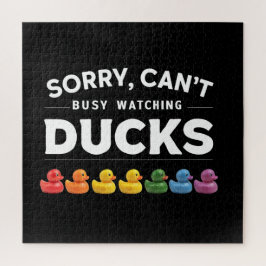 Quebra-cabeça Desculpe, não posso, estou assistindo patos