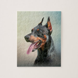 Quebra-cabeça Desenhando cão Doberman