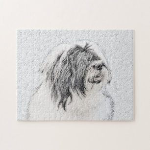 Quebra-cabeça Desenho Collie Com Carapaça - Arte Cachorra Origi