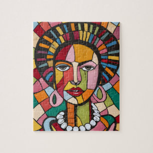 Quebra-cabeça Desenho com cubos Arte surreal cubista