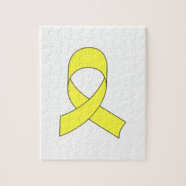 Quebra-cabeça Desenho da Fita Amarela (Vertical)