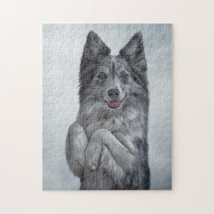 Quebra-cabeça Desenho da raça Cachorro Collie