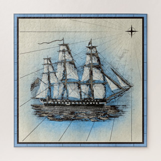 Quebra-cabeça Desenho da Série Náutica 14  (Vertical)