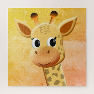 Quebra-cabeça Desenho de girafa de bebê bonita