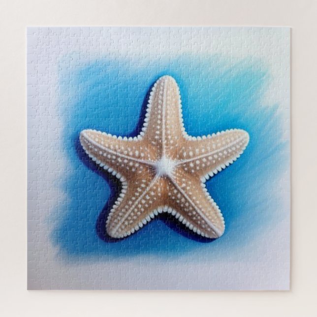 Quebra-cabeça Desenho de giz de Estrela-do-Mar (Vertical)