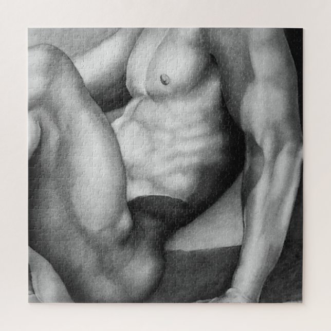Quebra-cabeça Desenho do Criador de Pormenores Masculino do Queb (Vertical)