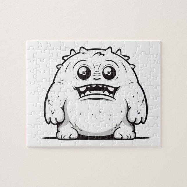 Quebra-cabeça Desenho esboço monstro pequeno (Horizontal)