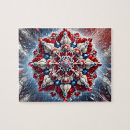 Quebra-cabeça Desenho moderno abstrato Puzzle Cores Norueguesas