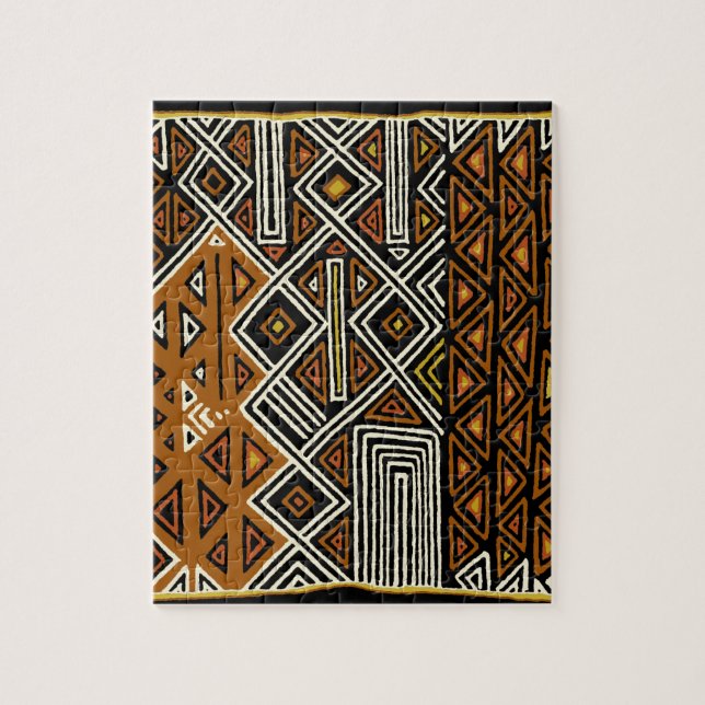 Quebra-cabeça Desenho Tribal Africano Kuba (Vertical)
