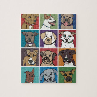 Quebra-cabeça Desenhos animados do cão do salvamento