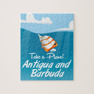 Quebra-cabeça Desenhos animados do poster de viagens do feriado