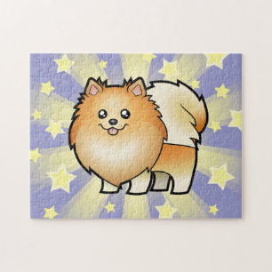 Quebra-cabeça Desenhos animados Pomeranian
