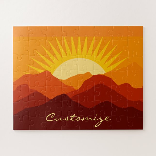 Quebra-cabeça Desert Mounts Sunset Thunder_Cove (Horizontal)