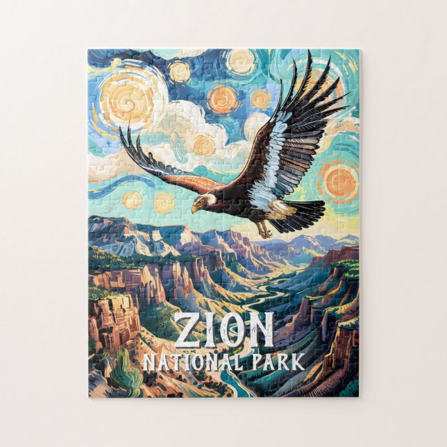 Quebra-cabeça Desfiladeiro de Zion Pássaro Condor da Califórnia  (Vertical)