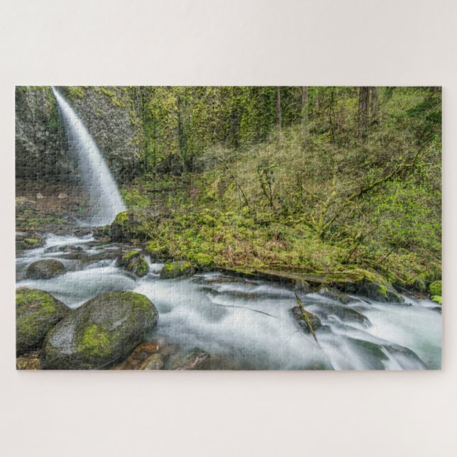 Quebra-cabeça Desfiladeiro do Rio Columbia, Ponytail Falls (Horizontal)